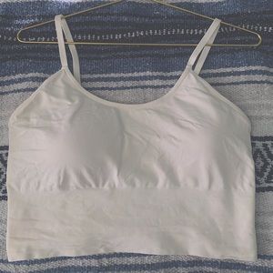 White Sports Bra